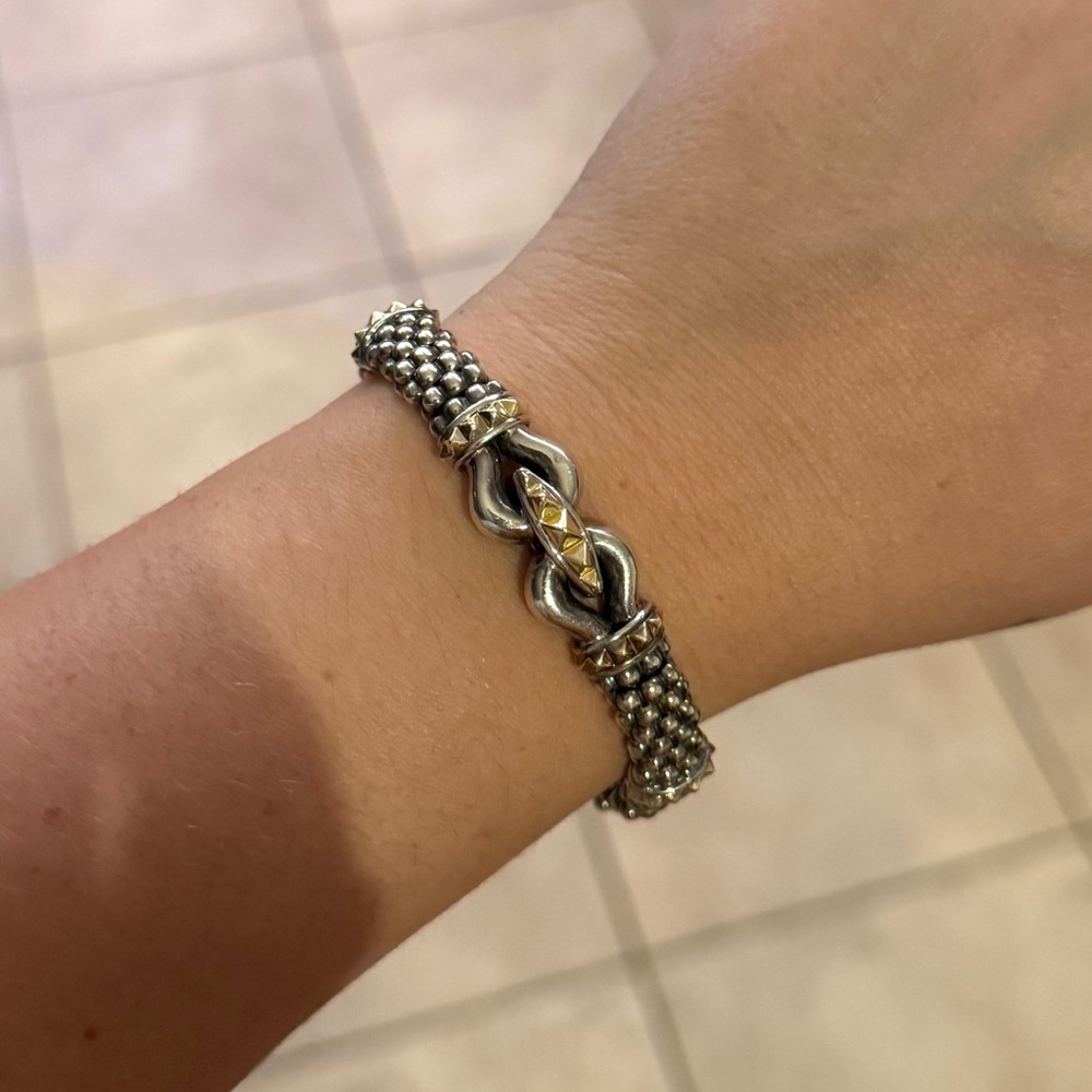 LAGOS Two-Tone Caviar Bracelet